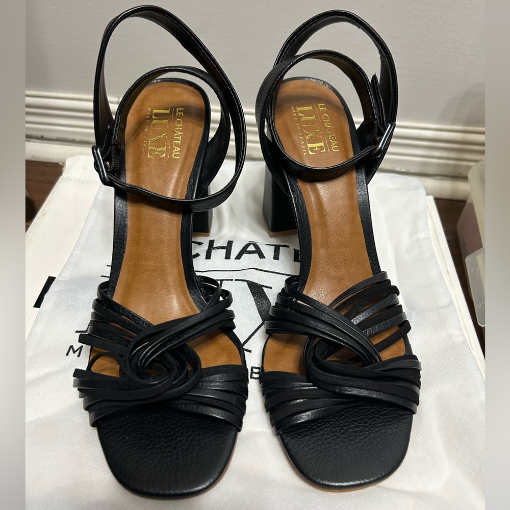 New Leather heels le chateau , luxe Brazil collection size 39